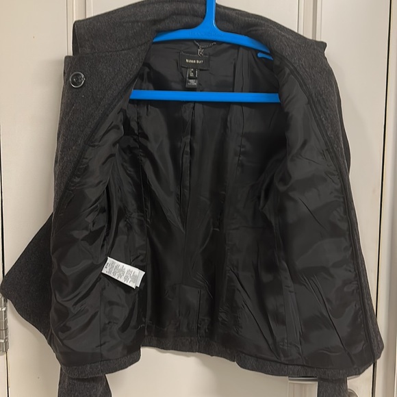 NWOT Mango Short Wool Coat in a Dark Grey in Size UK M!Super warm & classy - Picture 12 of 17